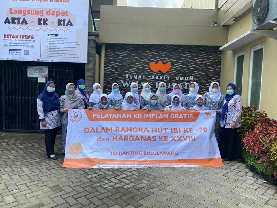 Kegiatan Pelayanan KB Implan Gratis kerjasama antara Ikatan Bidan Indonesia (IBI) Ranting Bululawang bersama RSU Wajak Husada