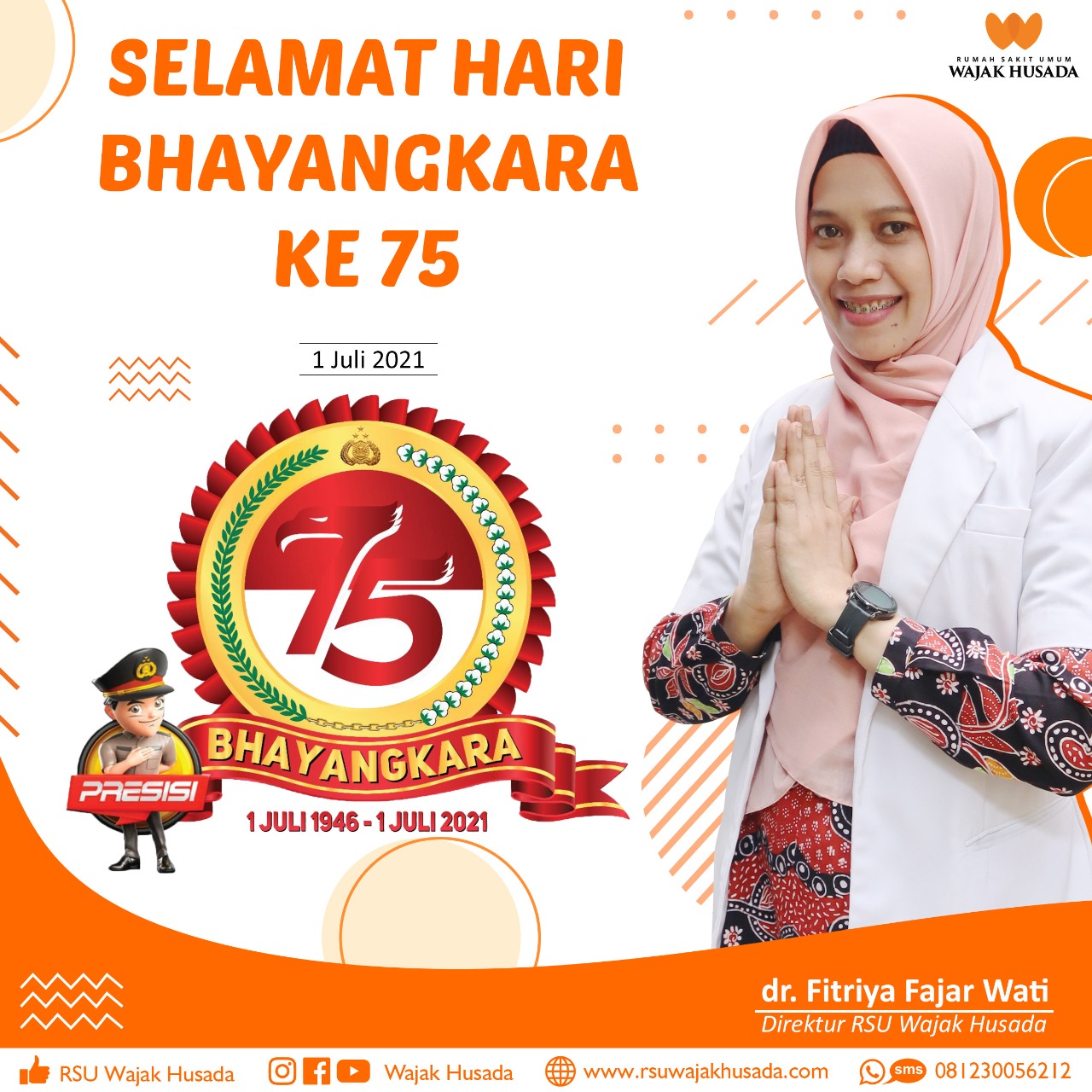 Selamat HUT Bhayangkara ke-75 untuk para polisi yang tak lelah menjaga NKRI